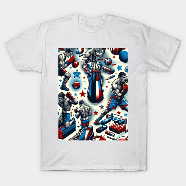 Ringside Rhythms: The Boxing Beat T-Shirt by ryspayevkaisar